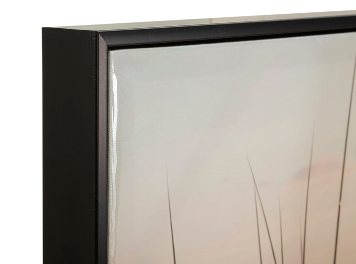 Lærredsprint Strand med ramme -A- (152 x 4 x 52 cm)