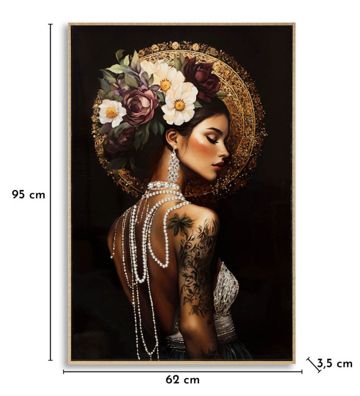 Lærredsprint Persian med ramme -A- (62 x 3,5 x 92 cm)