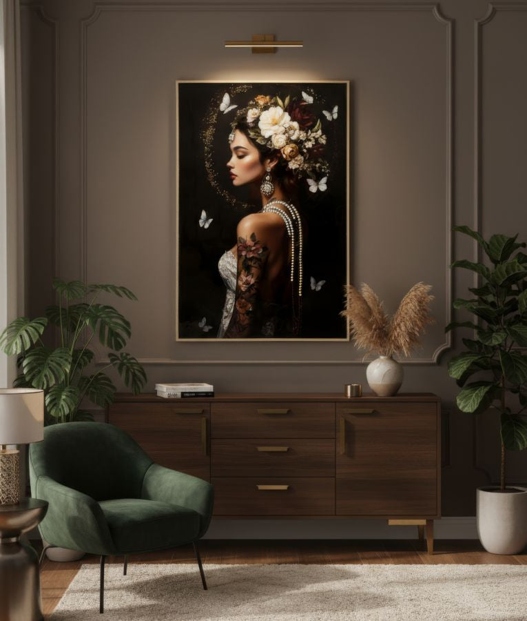 Lærredsprint Persian med ramme -B- (62 x 3,5 x 92 cm)