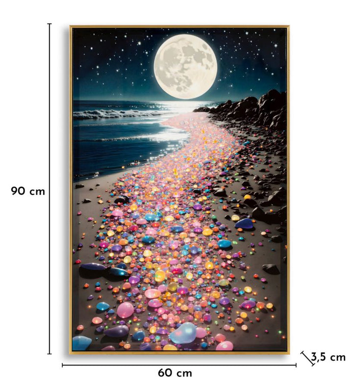 Canvasbillede Colors med ramme -A- (60 x 3,5 x 90 cm)