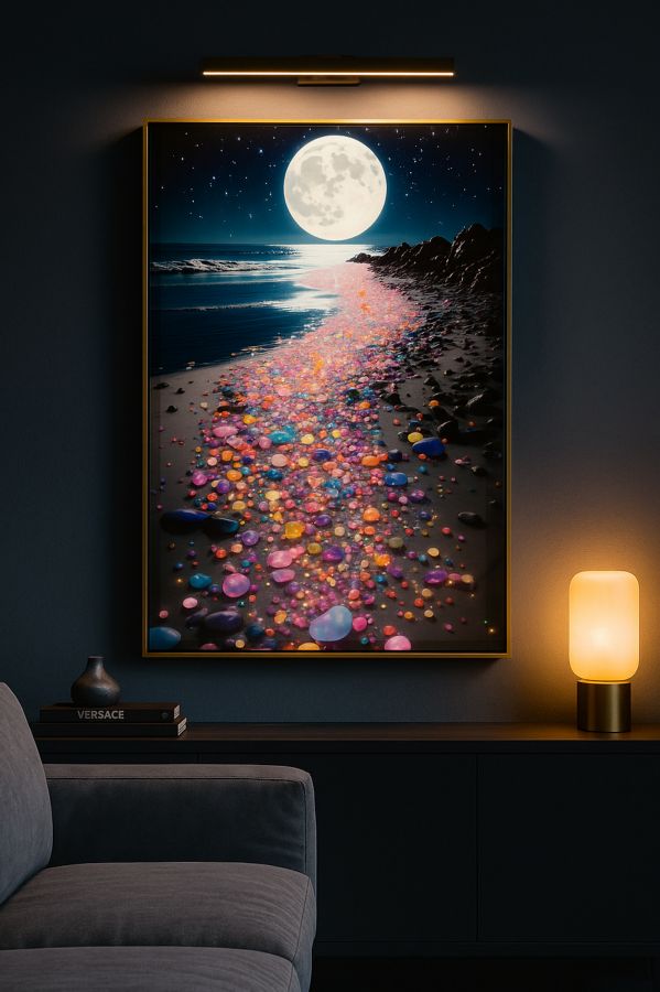 Canvasbillede Colors med ramme -A- (60 x 3,5 x 90 cm)