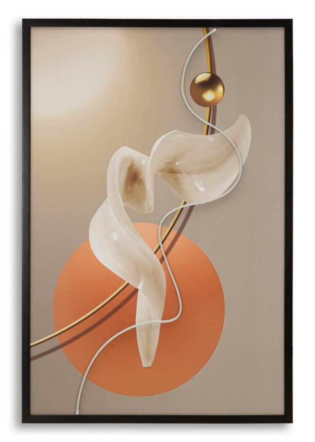 Canvasbillede med LED Abstract -A- (80 x 4 x 120 cm)