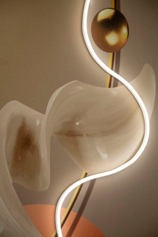 Canvasbillede med LED Abstract -A- (80 x 4 x 120 cm)