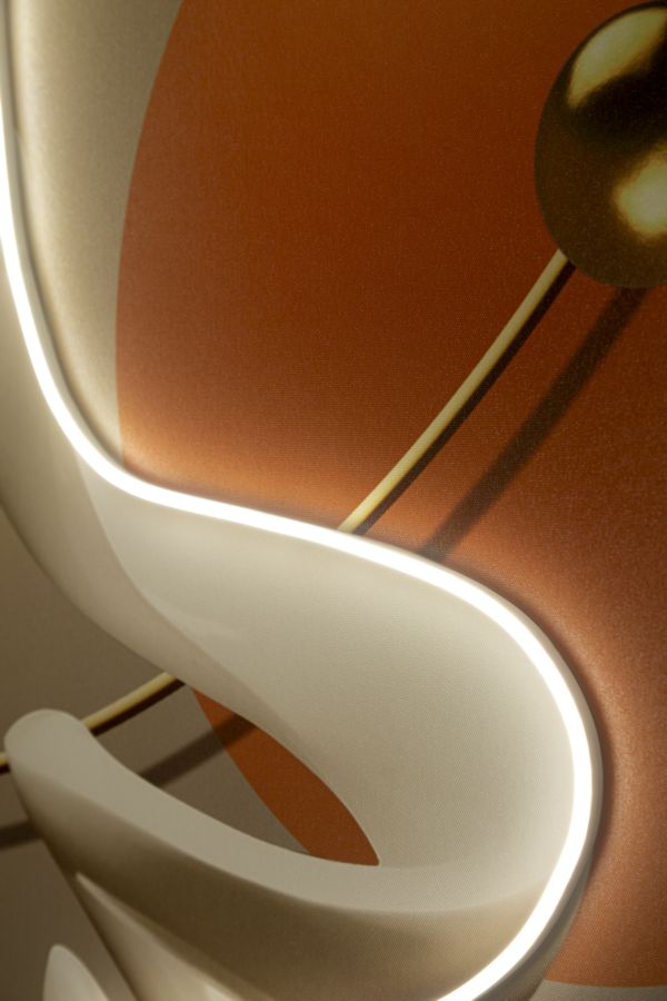 Canvasbillede med LED Abstract -B- (80 x 4 x 120 cm)