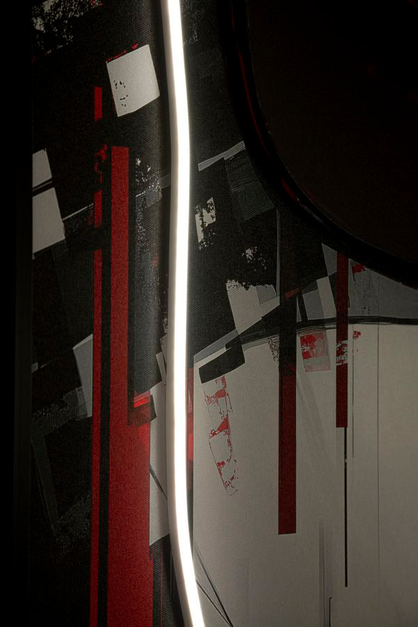 Canvasbillede med LED Psyco -A- (60 x 3,5 x 90 cm)