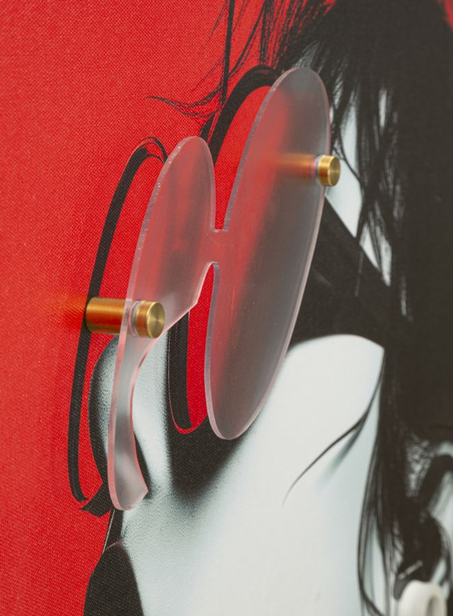Canvasbillede med LED Psyco -B- (60 x 3,5 x 90 cm)