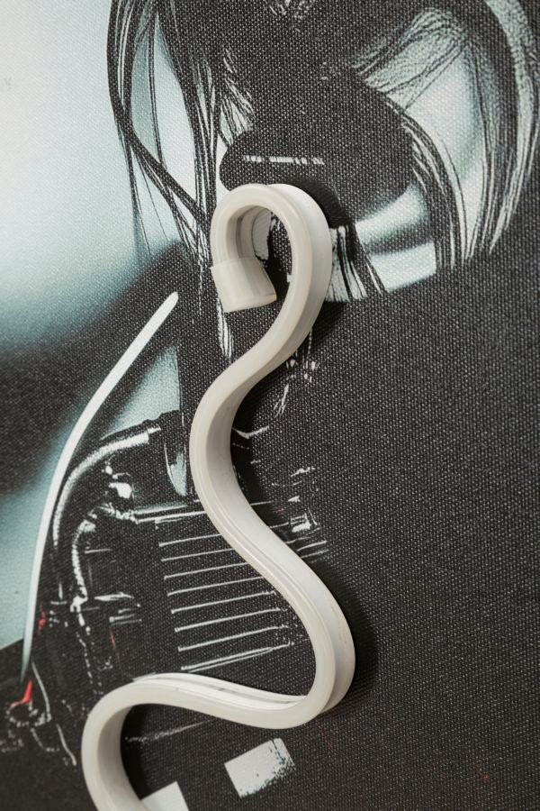 Canvasbillede med LED Psyco -B- (60 x 3,5 x 90 cm)