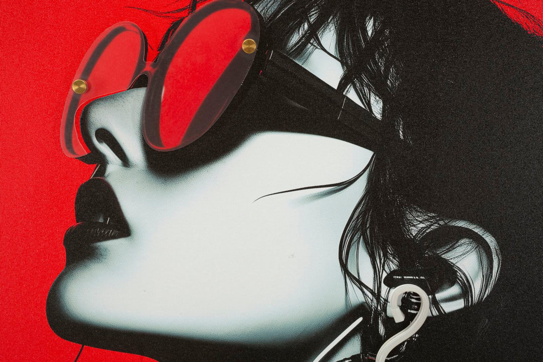 Canvasbillede med LED Psyco -B- (60 x 3,5 x 90 cm)