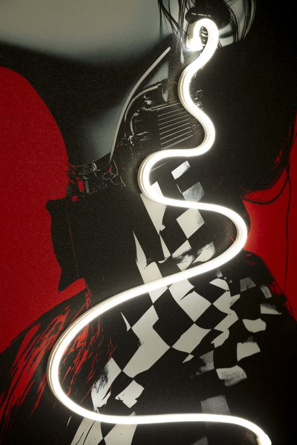 Canvasbillede med LED Psyco -B- (60 x 3,5 x 90 cm)