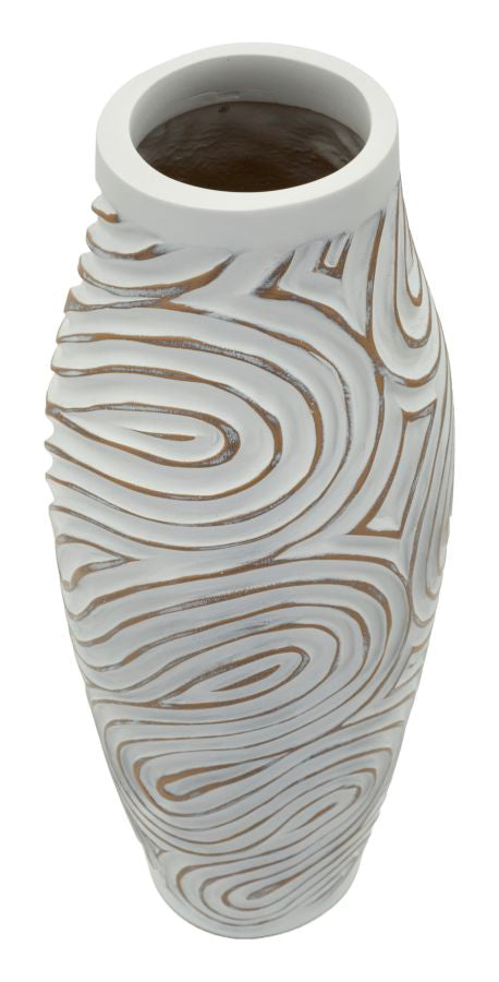 OBLIX RESIN VASE CM Ø 18,5X50 (HOLE CM Ø 9)