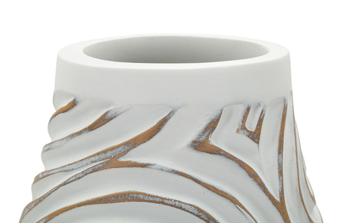 OBLIX RESIN VASE CM Ø 18,5X50 (HOLE CM Ø 9)