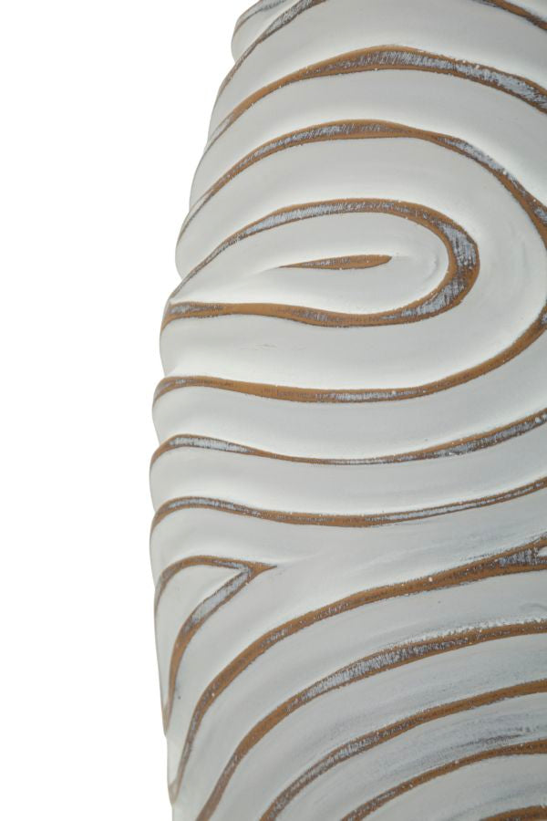 OBLIX RESIN VASE CM Ø 18,5X50 (HOLE CM Ø 9)