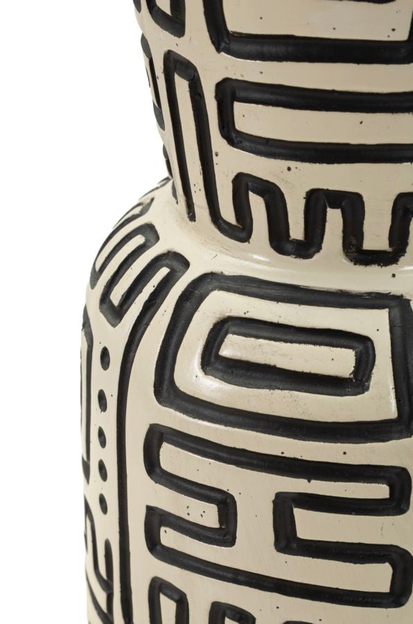 NAIROBI RESIN VASE CM Ø 16X86 (HOLE CM Ø 12,5)