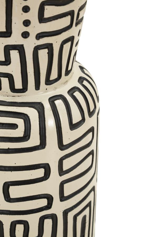 NAIROBI RESIN VASE CM Ø 15,5X65 (HOLE CM Ø 11,5)