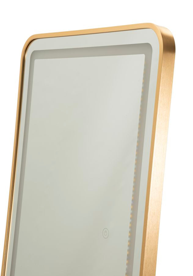 LED GULVSPEJL SIMPLE REKTANGULÆR CM 50X3-38X160 (3 LYSFARVER)