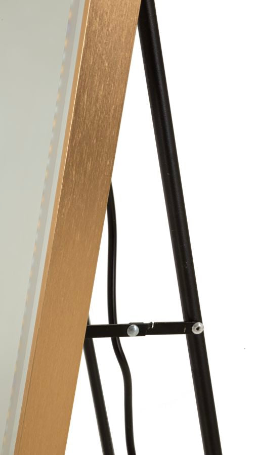 LED GULVSPEJL SIMPLE REKTANGULÆR CM 50X3-38X160 (3 LYSFARVER)