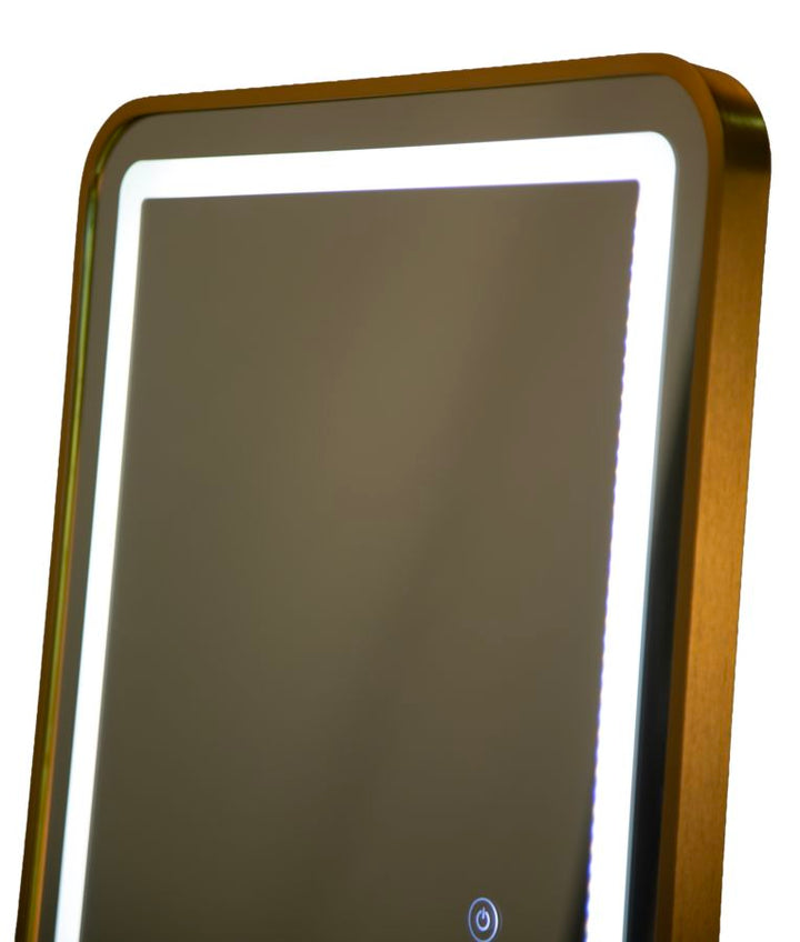 LED GULVSPEJL SIMPLE REKTANGULÆR CM 50X3-38X160 (3 LYSFARVER)