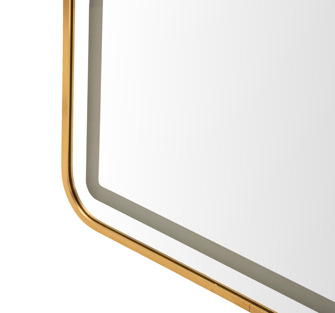 LED GULVSPEJL SIMPLE REKTANGULÆR CM 50X3-38X160 (3 LYSFARVER)