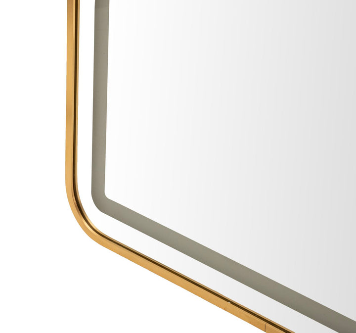 LED GULVSPEJL SIMPLE REKTANGULÆR CM 50X3-38X160 (3 LYSFARVER)