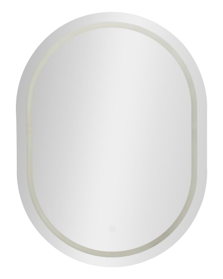 LED VÆGSPEJL SIMPLE OVAL CM 60X3,5X80 (3 LYSFARVER)