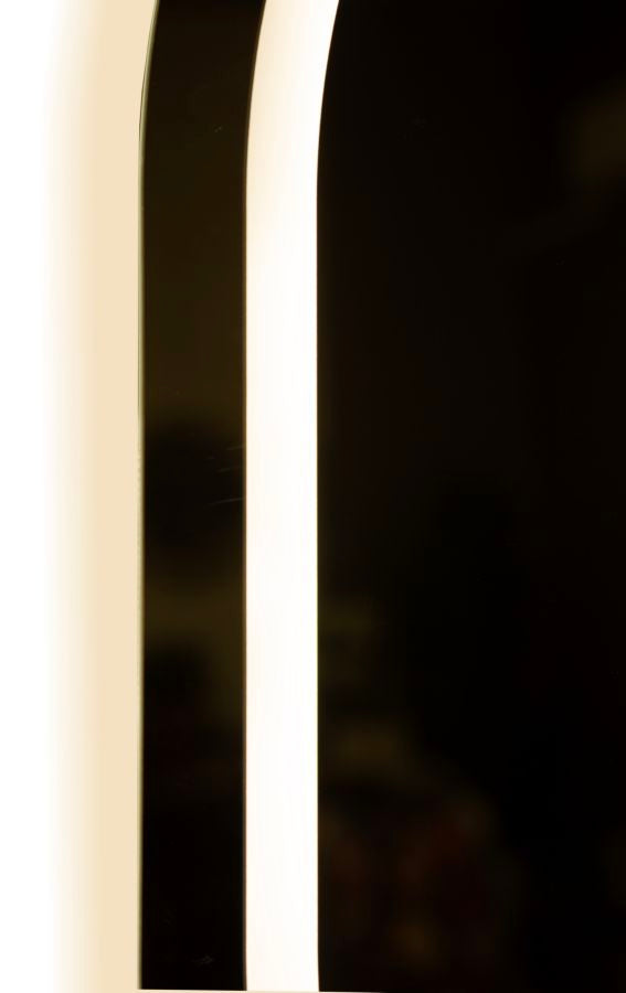 LED VÆGSPEJL SIMPLE OVAL CM 60X3,5X80 (3 LYSFARVER)