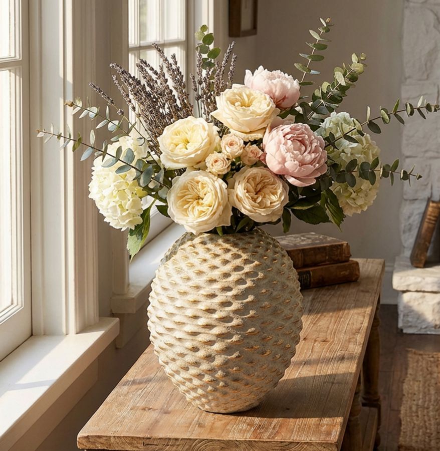 PEPIPAS BALL VASE CM Ø 23,5X28,5 (HOLE CM Ø 7)