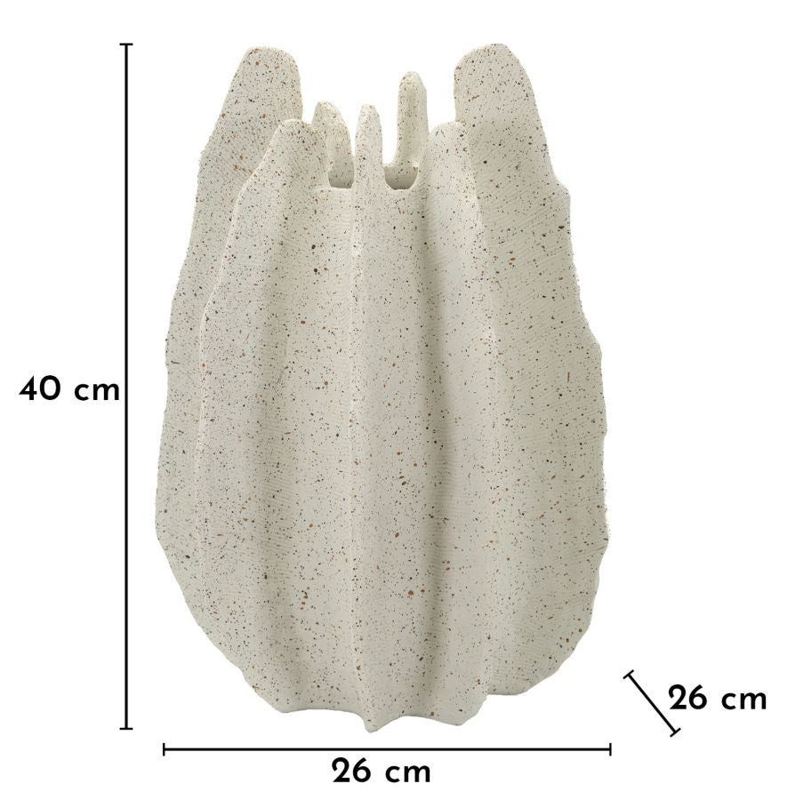 ESTER RESIN VASE CM Ø 26X40 (HOLE CM Ø 9)