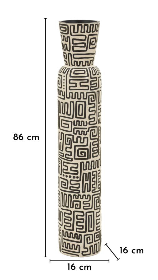 NAIROBI RESIN VASE CM Ø 16X86 (HOLE CM Ø 12,5)