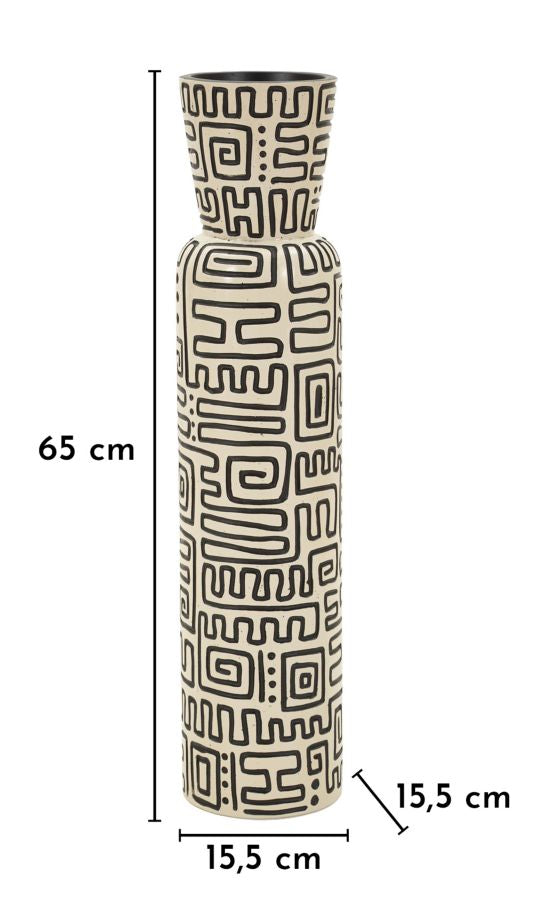 NAIROBI RESIN VASE CM Ø 15,5X65 (HOLE CM Ø 11,5)