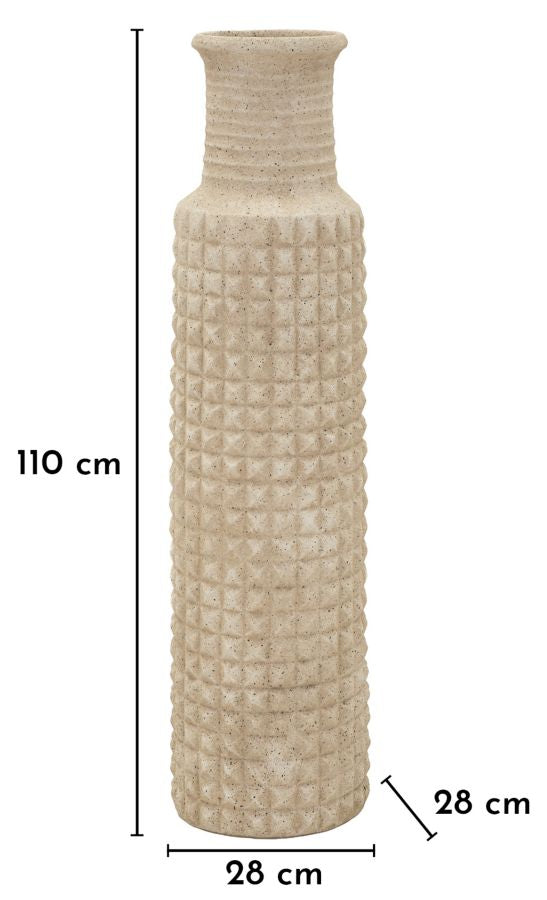 SAND OUTDOOR VASE CM Ø 28X110 (HOLECM Ø 18)