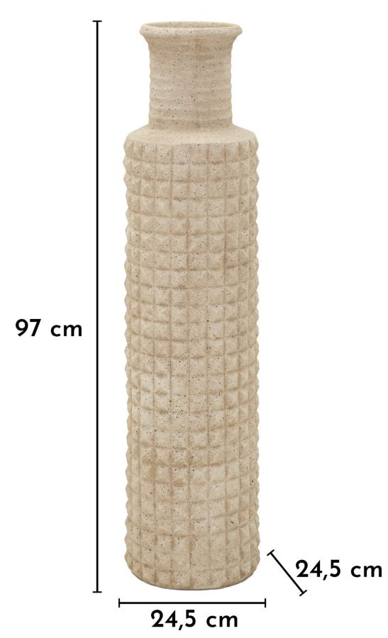SAND OUTDOOR VASE CM Ø 24,5X97 (HOLE CM Ø 14)
