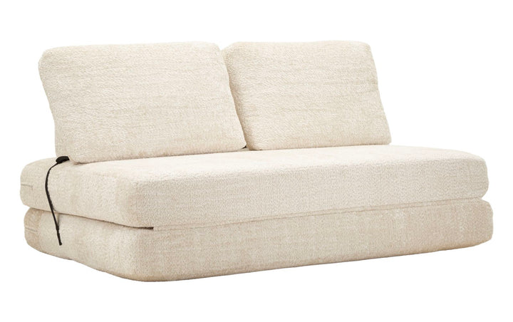 FASTER SOVESOFA HVID CM 150X100X80 (KOMPRIMERET - SENGEMÅL CM 213 x 150 x 18)