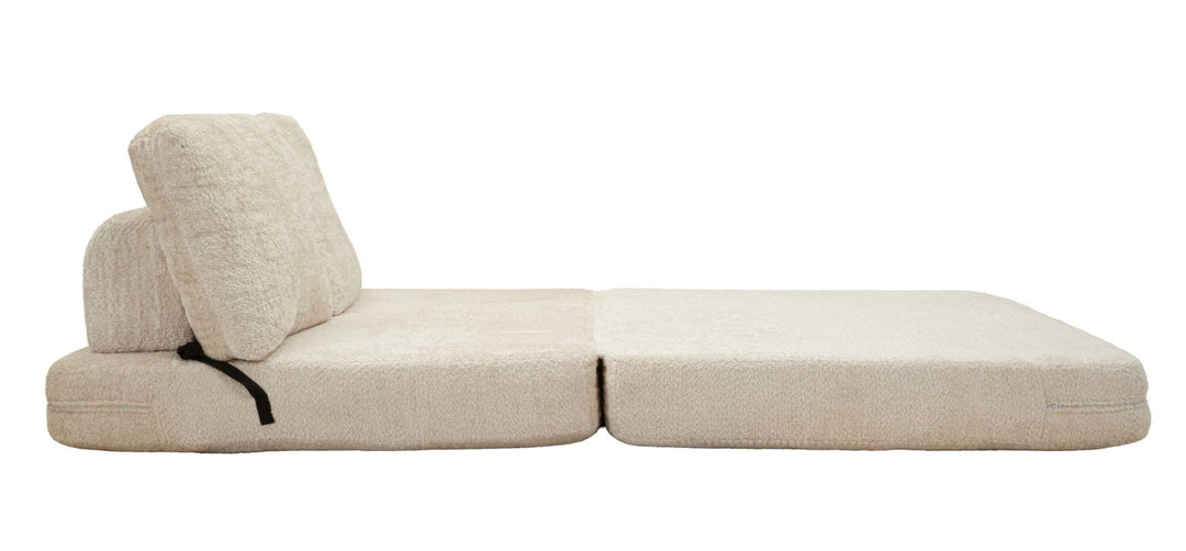 FASTER SOVESOFA HVID CM 150X100X80 (KOMPRIMERET - SENGEMÅL CM 213 x 150 x 18)