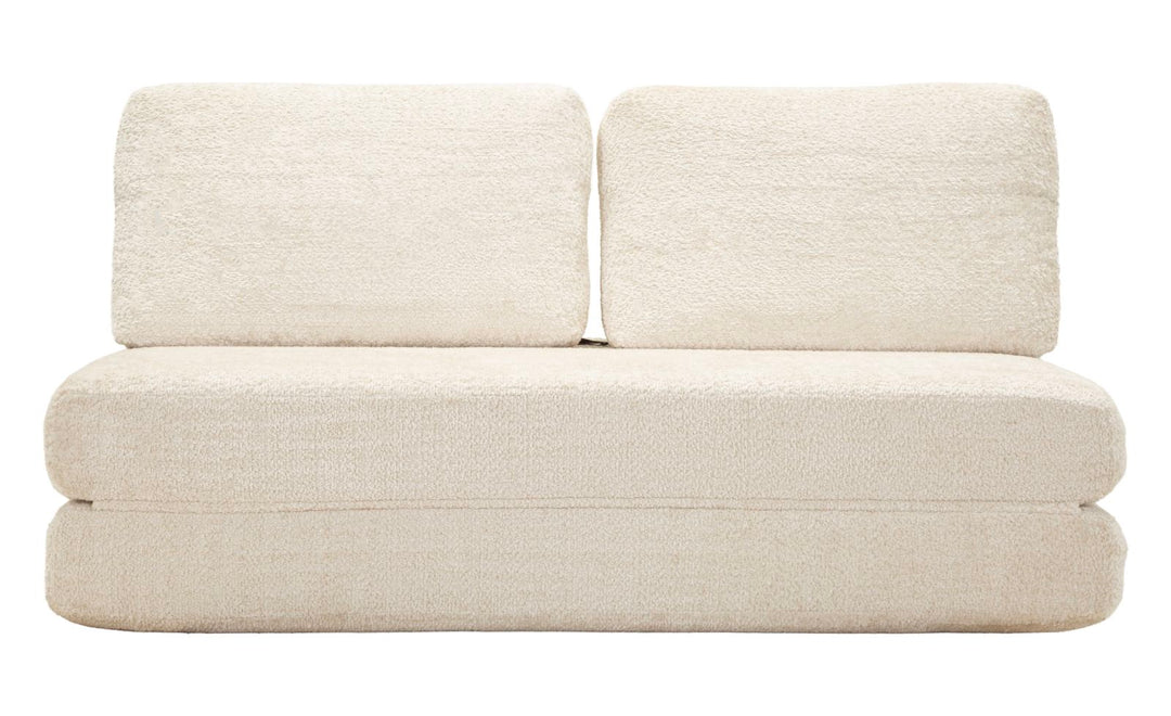 FASTER SOVESOFA HVID CM 150X100X80 (KOMPRIMERET - SENGEMÅL CM 213 x 150 x 18)