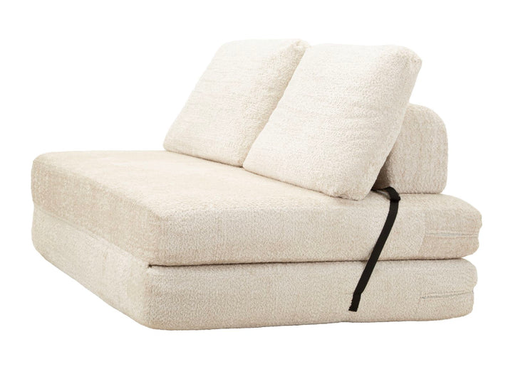 FASTER SOVESOFA HVID CM 150X100X80 (KOMPRIMERET - SENGEMÅL CM 213 x 150 x 18)