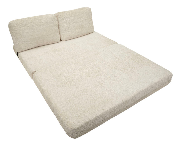 FASTER SOVESOFA HVID CM 150X100X80 (KOMPRIMERET - SENGEMÅL CM 213 x 150 x 18)