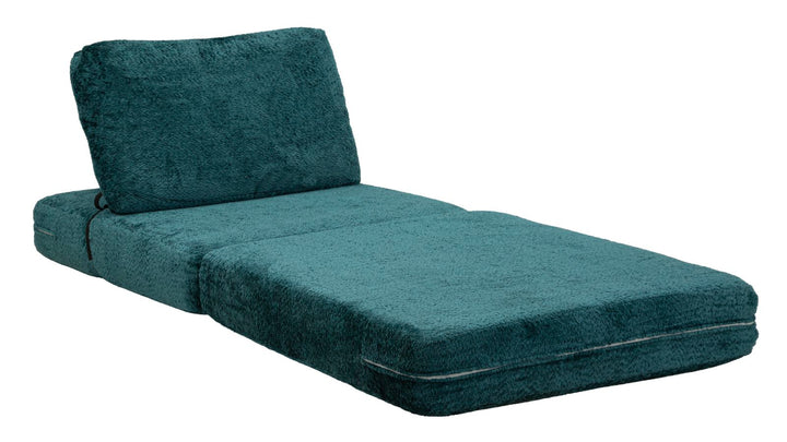 FASTER LÆNESTOL/SENG TEAL CM 80X100X80 (KOMPRIMERET - SENGEMÅL CM 204 x 80 x 18)