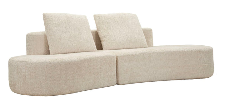ISLAND SOFA HVID CM 238X92X78 (KOMPRIMERET)