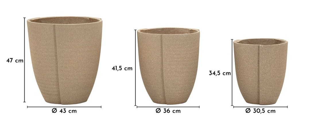 PERU udendørs krukkesæt – 3 stk.