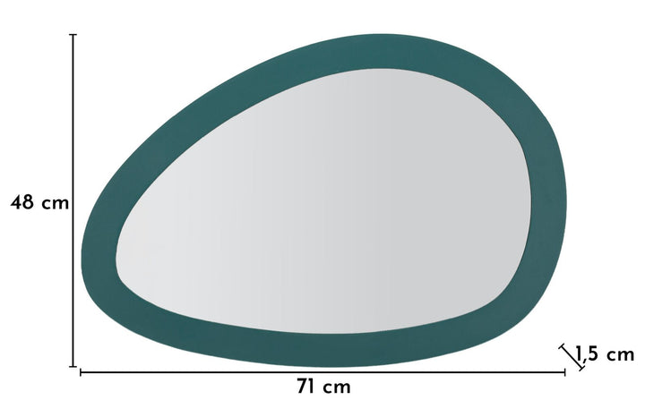 VÆGSPEJL SATURNO TEAL CM 71X1,5X48
