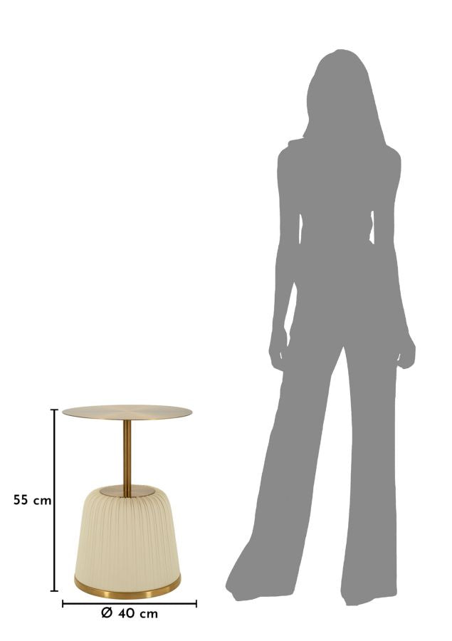 EGLE SIDEBORD HVID CM Ø 40X55