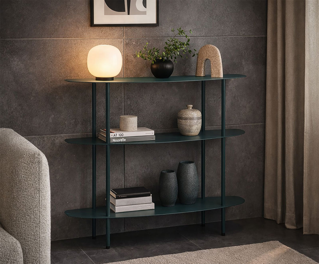 SATURN KONSOLBORD DOVE TEAL CM 90X28X81