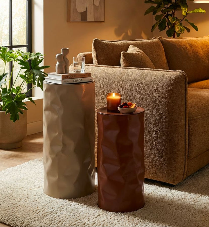 NORIMBERGA SIDEBORD SÆT MED 2 STK. CM Ø 30X70-27X60