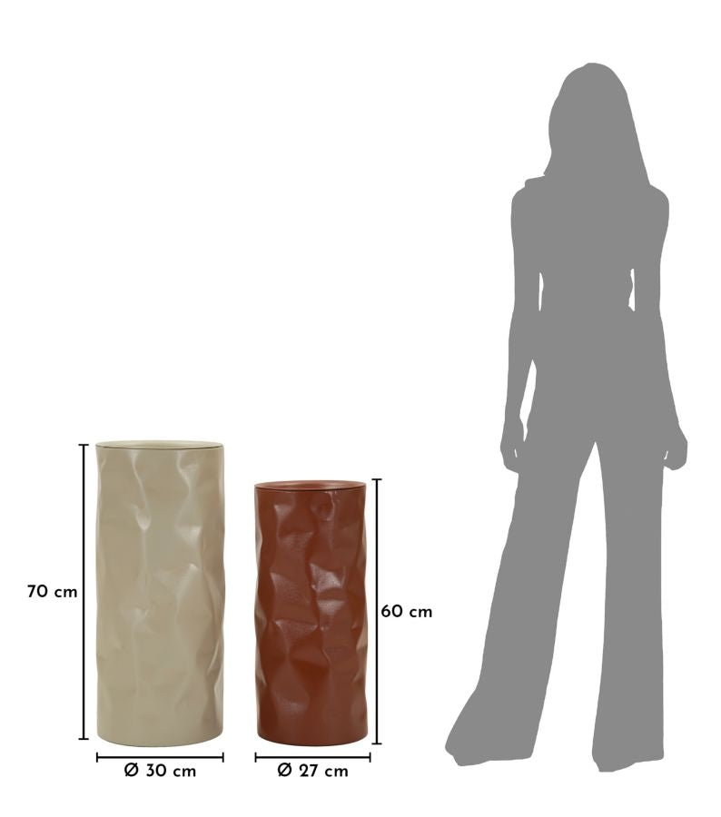 NORIMBERGA SIDEBORD SÆT MED 2 STK. CM Ø 30X70-27X60