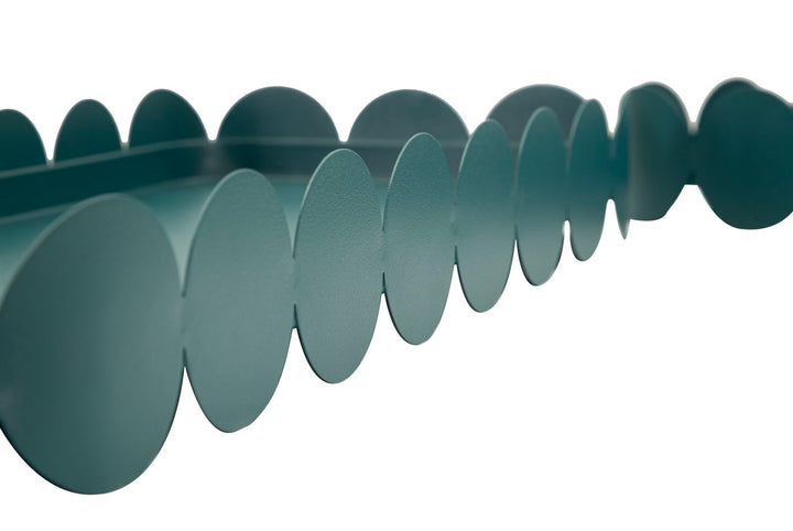 SATURN REKTANGULÆRT SERVERINGSFAD. TEAL SÆT MED 2 STK. CM 40X16,5X4,5-29X12X4,5