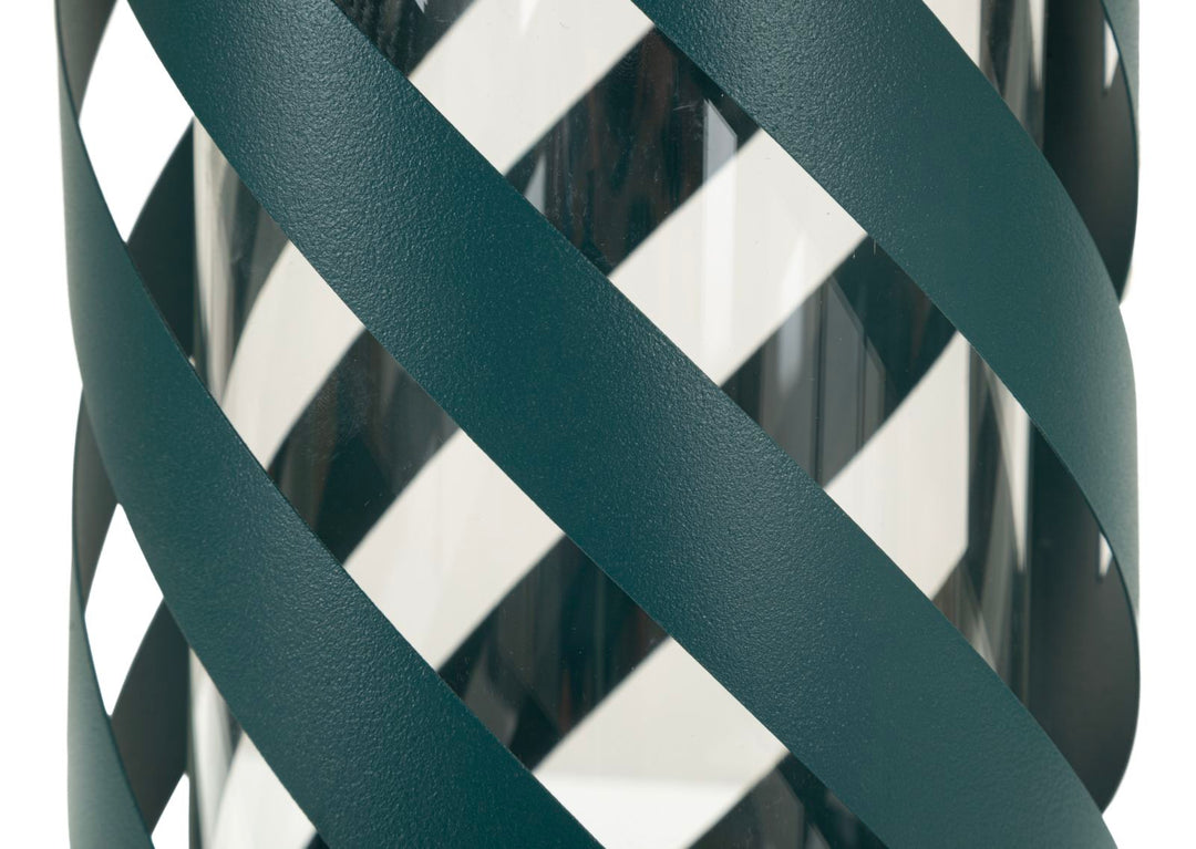 TWIST SATURN LANTERNE TEAL CM Ø 23X43