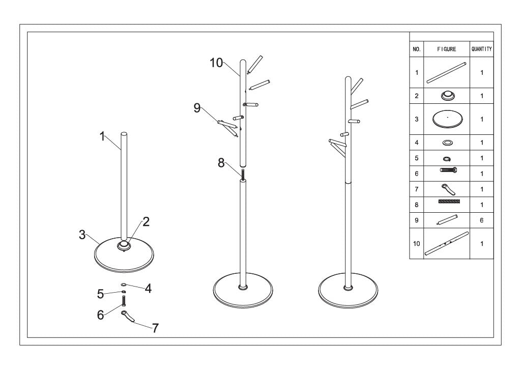 TREE COAT RACK – Tøjstativ inspireret af naturen (Ø36 x 172 cm)