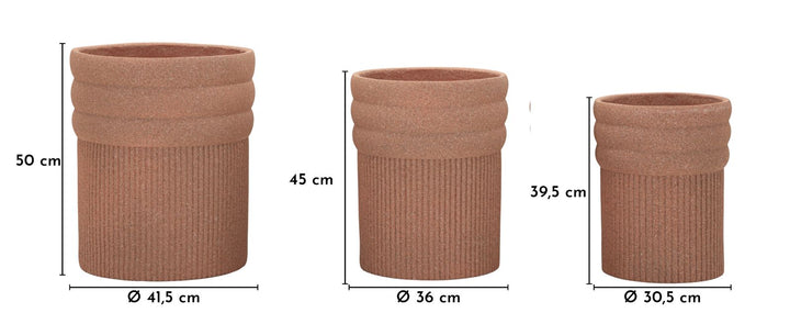 COLOMBIA udendørs krukkesæt – 3 styks