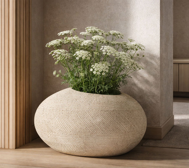 STONE VASE HOLDER CM 54,5X42,5X30