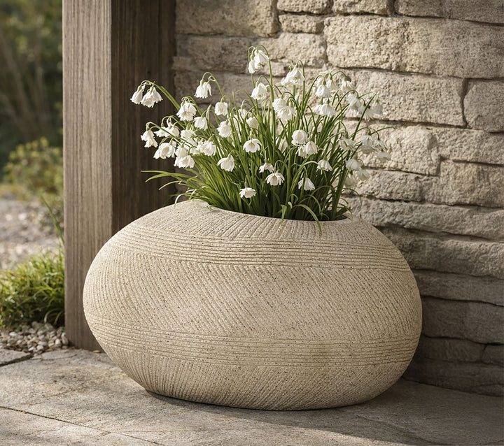 STONE VASE HOLDER CM 54,5X42,5X30
